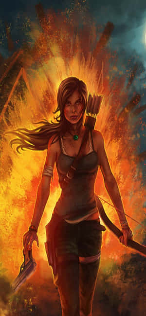 พื้นหลัง Iphone Xs Max Rise Of The Tomb Raider — Redmi 17 วอลเปเปอร์