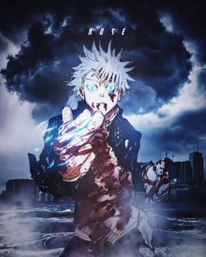 วอลเปเปอร์ Gojo Satoru บาดเจ็บ Jujutsu Kaisen สำหรับ iPhone — จูจุสึไคเซ็น วอลเปเปอร์