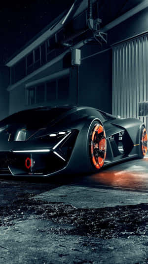 Lamborghini สีดำ iPhone — รถ GIF วอลเปเปอร์