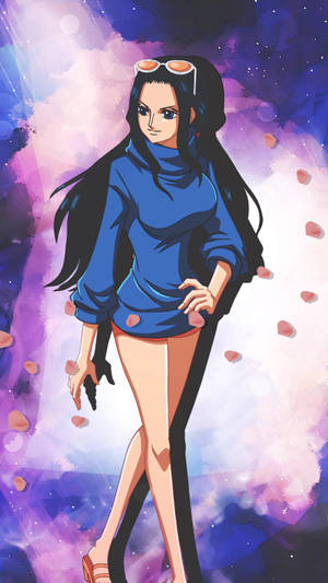 วอลเปเปอร์ One Piece โบอา ในเสื้อสเวตเตอร์สีน้ำเงิน — วันพีซ โทรศัพท์ วอลเปเปอร์