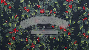 วอลเปเปอร์คริสต์มาส Holly Jolly สำหรับเดสก์ท็อป — คริสต์มาส วอลเปเปอร์