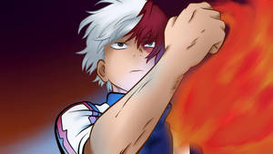 วอลเปเปอร์รูปวาดโทโดโปริที่น่ารักจากเรื่อง My Hero Academia