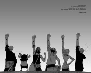 One Piece เดสก์ท็อป มิตรภาพแขนซ้าย