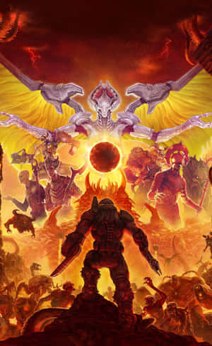 พื้นหลัง Pixel 3xl Doom — Lenovo Yoga Tab วอลเปเปอร์