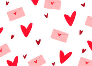 วาเลนไทน์น่ารักหัวใจสีแดงดิจิทัลอาร์ต — สุนทรียภาพหัวใจ วอลเปเปอร์