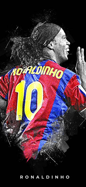 วอลเปเปอร์ ศิลปะ Ronaldinho เรียบง่าย — iPhone Air วอลเปเปอร์