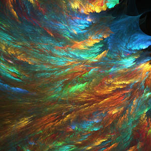 วอลเปเปอร์ศิลปะนามธรรมสีสันสดใส iPad