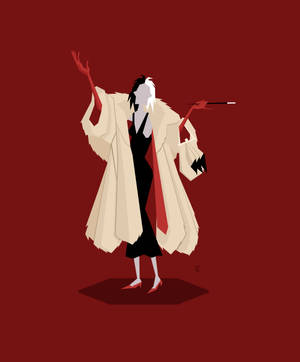 วอลเปเปอร์ศิลปะมินิมอล Cruella — มอโตโรลา เรเซอร์ 70 อัลตรา วอลเปเปอร์