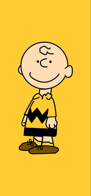 วอลเปเปอร์ศิลปะสีเหลือง Charlie Brown — iPhone 16 Plus วอลเปเปอร์