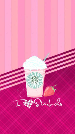 สตาร์บัคส์โทรศัพท์น่ารักสไตล์เกิร์ลลี่ — น่ารัก สาวหวาน วอลเปเปอร์