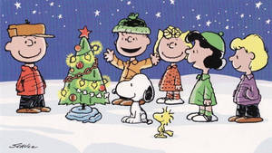 วอลเปเปรสนูปี้ ต้นคริสต์มาสประดับ — Snoopy คริสต์มาส วอลเปเปอร์