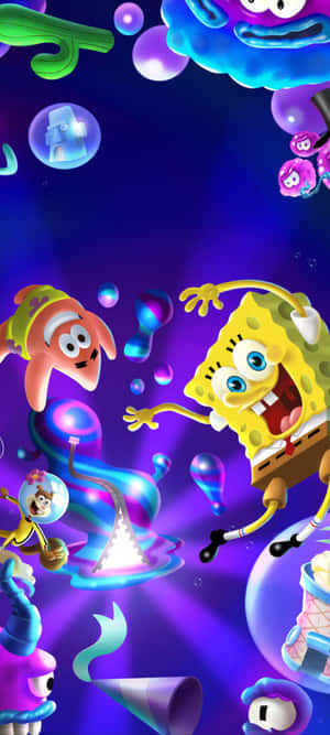 Aesthetic SpongeBob And Sandy — Oppo K14x วอลเปเปอร์