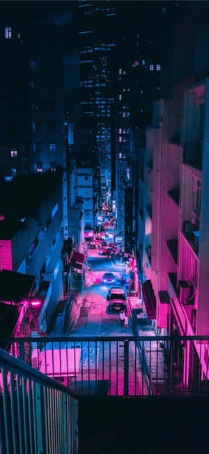 iPhone Vaporwave — Redmi Note 14S วอลเปเปอร์