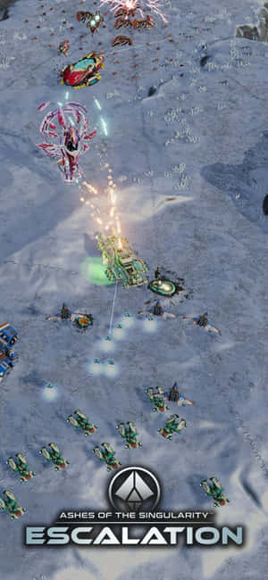 iPhone X Ashes Of The Singularity Escalation พื้นหลัง — OnePlus 15T วอลเปเปอร์