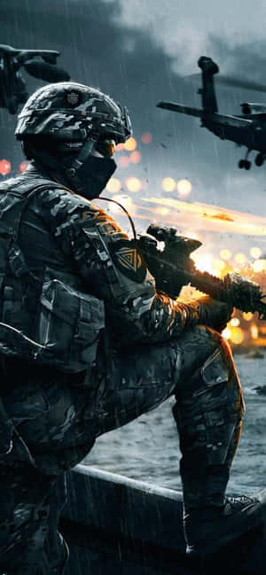 พื้นหลัง iPhone Xs Max Battlefield 4 — Oppo A6t วอลเปเปอร์