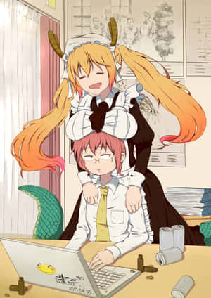 Miss Kobayashis Dragon Maid — Oppo Pad 6 วอลเปเปอร์