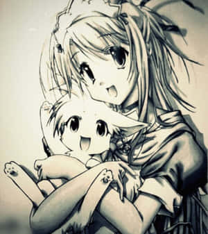 ภาพวาดอนิเมะ — Galaxy Z Flip 8 วอลเปเปอร์