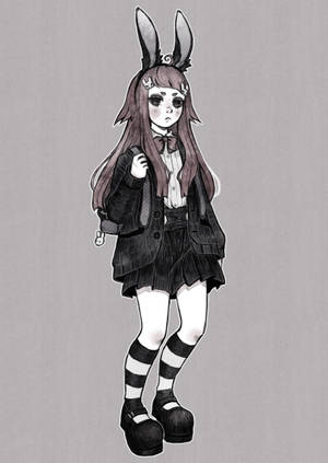 สาวพังก์การ์ตูนแนวอัลเทอร์เนทีฟ — ออลต์เอสเธติก วอลเปเปอร์