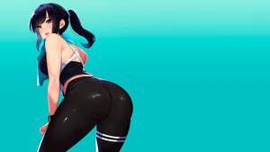 สาวอนิเมะหุ่นดีโพสท่าโชว์ก้น