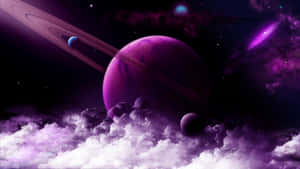 สำรวจกาแล็กซีสีม่วง — กาแล็กซี่สีม่วง วอลเปเปอร์