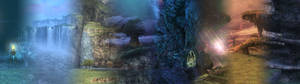 วอลเปเปอร์โลกสุดพิสดารจอคู่ — 3840x1080 วอลเปเปอร์