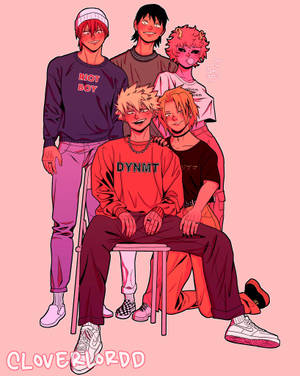 วอลเปเปอร์สุนทรียะสีชมพู Bakusquad — 4:5 วอลเปเปอร์