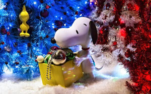 วอลเปเปอร์สนูปปี้คริสต์มาส 3D — Snoopy คริสต์มาส วอลเปเปอร์