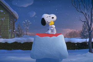 วอลเปเปอร์สโนว์พีกอดคริสต์มาส — Snoopy คริสต์มาส วอลเปเปอร์