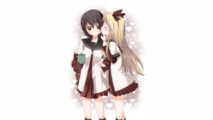 วอลเปเปอร์อนิเมะเลสเบี้ยน ยูอิและเคียวโกะ