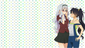 วอลเปเปอร์อนิเมะเลสเบี้ยน ทาคาเนะและฮิบิกิ