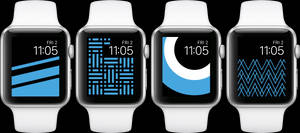 วอลเปเปรอินเทอร์เฟซธีมสีน้ำเงิน Apple Watch — Apple Watch วอลเปเปอร์