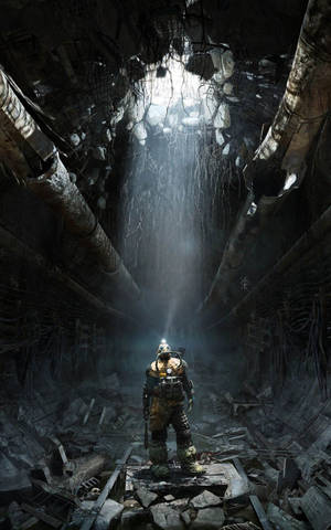 วอลเปเปอร์อุโมงค์เสียหายใน Metro Exodus — Redmi Pad วอลเปเปอร์