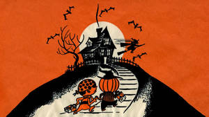 ฮาโลวีนวินเทจ Trick or Treat — วินเทจฮาโลวีน วอลเปเปอร์
