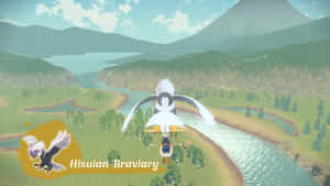 ฮิซุยบราวิอารี่บินเหนือแม่น้ำ — โปเกมอน เลเจนด์ อาร์เซอุส วอลเปเปอร์