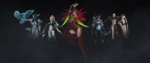 วอลเปเปอร์ทีเซอร์ฮีโร่และวายร้าย StarCraft ในเกม Heroes of The Storm — 3440x1440 วอลเปเปอร์