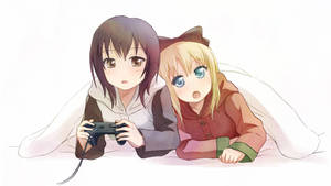 วอลเปเปอร์เกมมิ่งอนิเมะเลสเบี้ยน