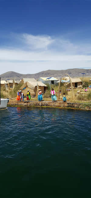 เกาะลอยน้ำอูรอส ทiticaca — หัวเว่ย โนวา 15 อัลตรา วอลเปเปอร์