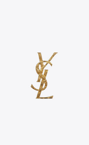 วอลเปเปอร์เข็มกลัดจระเข้ทอง YSL — Honor Pad วอลเปเปอร์