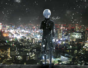 เคน คาเนกิ บนตึกโตเกียว Tokyo Ghoul อนิเมะ — โตเกียว กูล วอลเปเปอร์