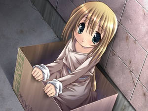 วอลเปเปอร์เด็กอนิเมะในกล่อง
