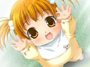 วอลเปเปอร์เด็กอนิเมะในชุดนอน