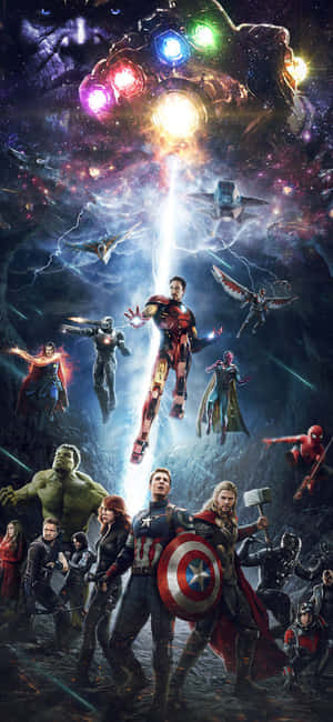 พื้นหลัง iPhone Xs Marvel's Avengers — Honor Play 60A วอลเปเปอร์