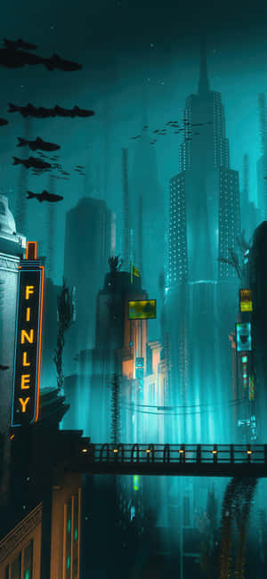 4K Bioshock iPhone — iPhone 15 Pro วอลเปเปอร์