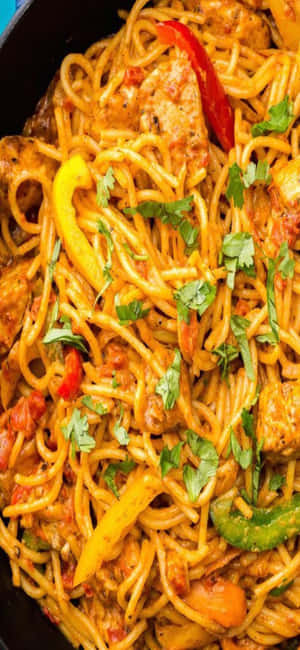 พื้นหลัง iPhone X Pasta — โมโต G77 พาวเวอร์ วอลเปเปอร์