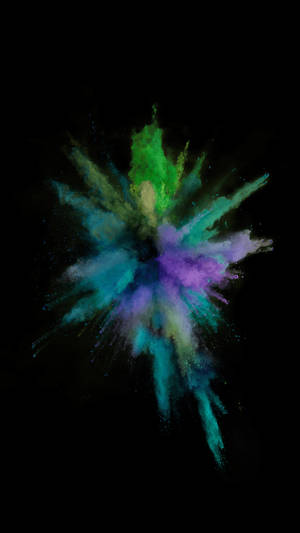 วอลเปเปอร์ของภาพ AMOLED แสดงการระเบิดของขี้เถ้าอันสวยงาม