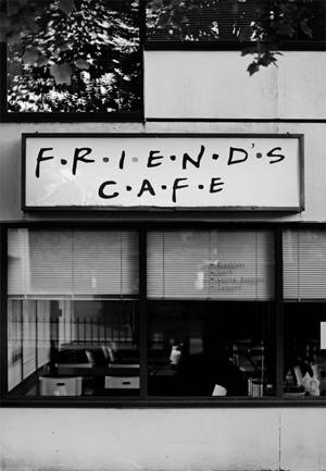 วอลเปเปอร์ป้ายร้าน Friends cafe — OnePlus Pad 3 Pro วอลเปเปอร์