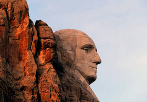 เมาท์รัชมอร์ อับราฮัม ลินคอล์น ในชั่วโมงทอง — พระอาทิตย์ตก วอลเปเปอร์