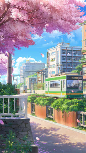พื้นหลังเมืองอะนิเมะ — อนิเมะเมือง GIF วอลเปเปอร์