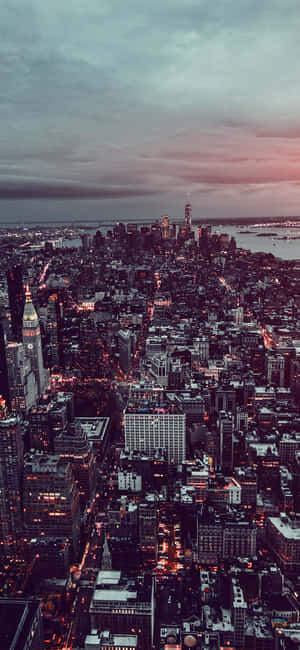 New York Iphone X — พลบค่ำ วอลเปเปอร์