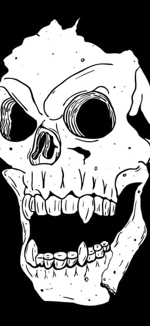 Skull Phone — iPhone 16 วอลเปเปอร์